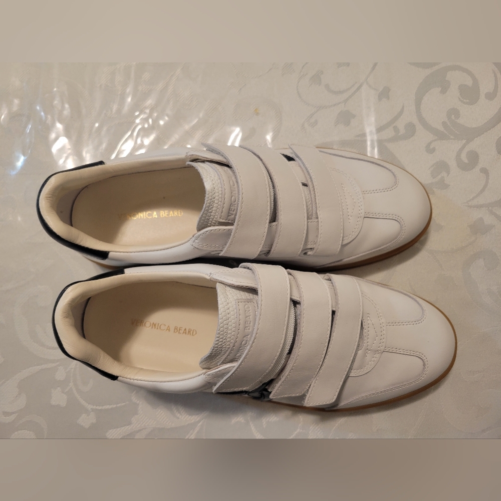 Veronica Beard White and Black Sneakers - Picture 3 of 7